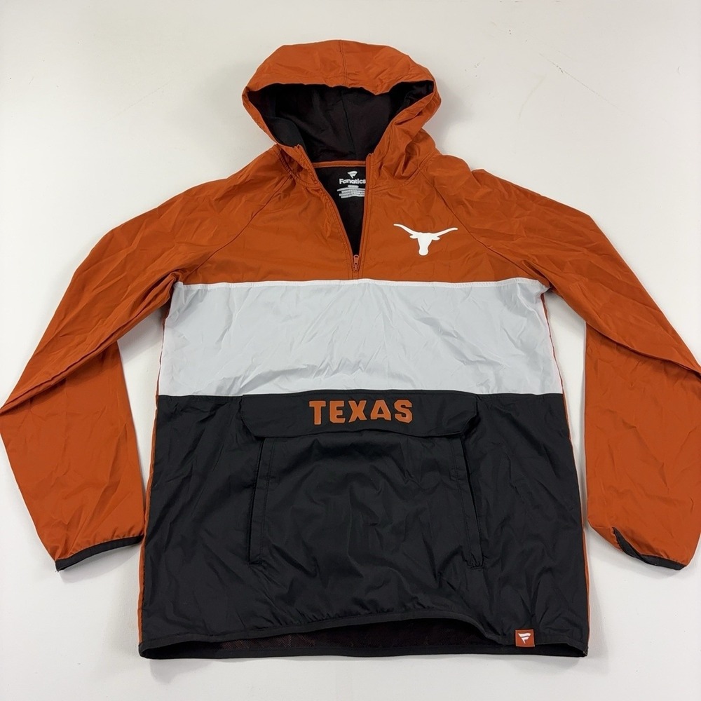 Texas Longhorns Jacket Mens Medium Multi Color NCAA Football Fanatics Hooded